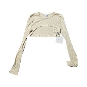 Beyond Yoga Ribbed Cropped Long Sleeve Top Size: S NEW